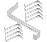 KONTONTY 20Pcs Stainless Steel Roof Tile Clips Anti-Slip Buckle for Glazed Tiles Secure Fixing Hooks for Roofing Sheathing Protection in Residential and Commercial Use