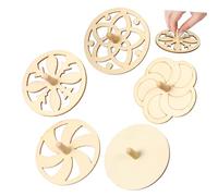 KONTONTY 20Pcs Unfinished Wooden Tops for DIY Craft Spinning Supplies for Arts and Crafts Safe and Premium Wood Material for Classrooms and Learning Activities