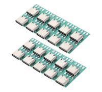 KONTONTY 20pcs USB C Connector Boards Pcb Converter Module Fast Data Transmission Plug-and-play Design Zinc Alloy DIY Hub for Cable Networking