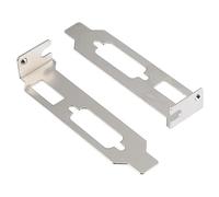 KONTONTY 20pcs Vented Pci Slot Cover and Expansion Blank Plate for Computer Case Cooling, Mini 2u Pcie Card Bracket Compatible with Displayport and Vga Slots