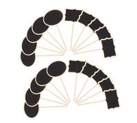KONTONTY 20pcs Wooden Plant Labels Garden Signs for Potted Plants Chalkboard Gardening Tags Small Markers for Herb Garden Sign