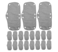 KONTONTY 24pcs Detachable Gray Hard Hat Sweatbands Quick-dry Sweatproof Helmet Liners Reusable Sweat Absorbers for Construction Safety Hats