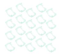 KONTONTY 25Pcs Glowing Halloween Vampire Teeth Luminous Cosplay Prop Funny Fake Teeth for Parties Safe and Easy to Use Halloween Dentures for Spooky Events