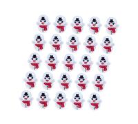 KONTONTY 25pcs Snowman Tumbler for Educational Hand Eye Coordination Playthings Creative Table Decor Bright Mini Snowman Figures