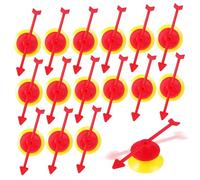 KONTONTY 25Pcs Suction Cup Game Bright Plastic Arrow for Party Games Educational Tools and Fun Activities for Smooth Surfaces