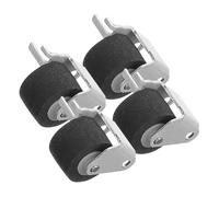 KONTONTY 2pairs Replacement Pinch Rollers for Tape Recorder Cassette Tapes Audio Equipment Radio Supplies Rubber Iron Construction