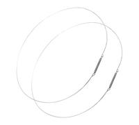 KONTONTY 2pc Stainless Steel Washer Door Seal Ring Gasket for Front Load Washing Machines Durable and Reliable Door Lock Tool Ensures Optimal Cleaning and Safety Standards