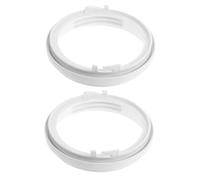 KONTONTY 2pcs Ac Exhaust Hose Connector for Mobile Air Conditioner Weather Resistant Duct Interface Easy Installation Extension Tube Fitting White
