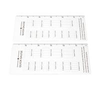 KONTONTY 2pcs Acrylic Knit Gauge Measuring Ruler Stitch Measure Tool, Markings, Lightweight, Accurate Stitch Measurement, for Sewing and Knitting, Beginner and Expert