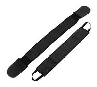 KONTONTY 2pcs Bath Scrubber Strip Self Tanner Back Applicator Flocking Black for Neck and Back, Even Sunless Tan, Prevent Stained Hands