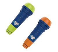 KONTONTY 2pcs Boy Girl Echo Microphones Educational Singing Toy for Toddlers Inspiring Creativity and Speech Development Safe Material Random Colors