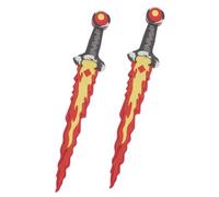 KONTONTY 2pcs Boys and Girls Foam Sword Set 3D Foldable Training Swords for Cosplay Fencing and Performance Props for Children’s Parties and Role-Playing