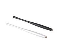 KONTONTY 2pcs Capacitive Pen Stylus for Tablet Phone Metal Material Smooth Writing Replacable Tip Mixed Colors
