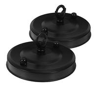 KONTONTY 2Pcs Chandelier Canopy Plate Ceiling Cover Lightweight Pendant Light Fixture Mounting Accessories for European Style Ceiling Lamps and Lamp Shades