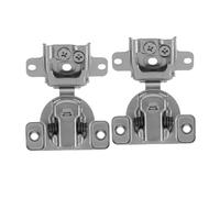 KONTONTY 2pcs Concealed Cabinet Door Hinges Soft Close Metal Folding Hinges for Corner Cabinets Hidden Hardware Replacement for Kitchen Cupboard Doors