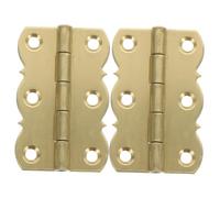 KONTONTY 2pcs Copper Piano Bench Hinges Disc-Shaped Table Hinges for Cabinet Jewelry Box Music Stand Craft Projects Copper Material Replacement Without Screws for Piano Accessories and