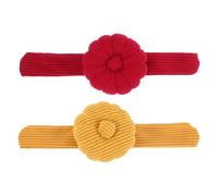 KONTONTY 2pcs Corduroy Wrist Pin Cushion Portable Pumpkin Sewing Needle Holder for Dressmaking Embroidery Handsfree Pin Cushions Comfortable Crafting Tool