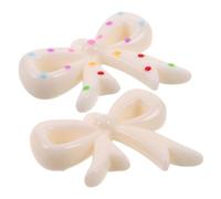 KONTONTY 2pcs Cute Bow Dangle Charms Bow Beads for Necklace Bowknot Pendants Charm Bracelet Girls Necklace
