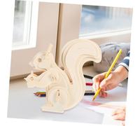 KONTONTY 2pcs DIY Wooden Animal Puzzle Squirrel Type Educational Jigsaw for Cognitive Development Hand-eye Coordination Spatial Awareness Wooden Puzzle Game