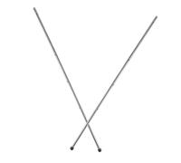 KONTONTY 2pcs Foosball Table Rods Replacement Protective Caps, 8mm Diameter x 44cm Length Steel Poles for Table Football, Foosball Parts Replacement for Home and Adult Entertainment