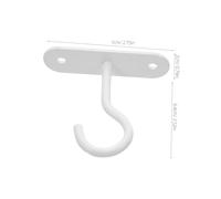 KONTONTY 2pcs Heavy Duty Hanging Basket Hooks Ceiling and Wall Mount Hooks for Plants Lanterns Wind Chimes Bird Feeders Easy Tool Installation for Indoor and Outdoor Decoration