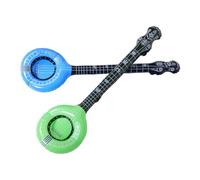 KONTONTY 2pcs Inflatable Banjo and Horn Musical Instruments Lightweight PVC Blow Up Props for Party Decorations Educational Fun Theme Rock Star Accessories