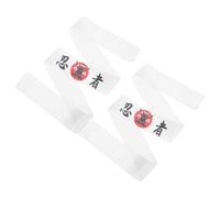 KONTONTY 2pcs Japanese Headband for Men Decorative Chef Headbands with Cool Polyester Material and Lasting Service Life, for Sports Training and Daily Wearing, Stylish Japanese Style Chef