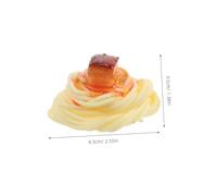 KONTONTY 2Pcs Lifelike Italian Spaghetti Props for Pretend Play Restaurant Display and Photo Props Material for Engaging Playtime