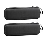 KONTONTY 2pcs Microphone Storage Organizer Hard Eva Carrying Bag for Handheld Microphones and Accessories Protective Case for Travel and Live Events Shockproof Design