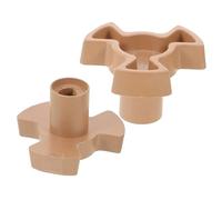 KONTONTY 2pcs Microwave Oven Turntable Coupler Replacement Shaft Glass Tray Support Roller Guide Oven Accessories for Microwave Turntable Motor Coupler