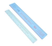 KONTONTY 2pcs Multifunctional Plastic Clay Ruler for Pottery Measuring and Shaping Soft Flexible Ceramic Shrinkage Scale Tool for Accurate Clay Sculpture and Modeling