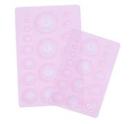 KONTONTY 2pcs Plastic Clay Craft Molds Half Ball DIY Shaping Tools for Beginners and Professionals Versatile Resin and Clay Modeling Accessories Pink Small Large