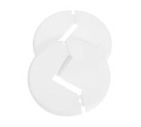 KONTONTY 2pcs Plastic Water Pipe Covers Flange Decoration for Wall Tube Radiator and Drain Line Use Durable Pipe Escutcheons for Home Plumbing and Public Spaces