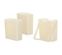 KONTONTY 2pcs Portable Paint Brush Washing Bucket Set with Handle, Small Plastic Brush Cleaner for Watercolor and Oil Painting, Detachable Compartments Art Supply Wash Basin for Artists