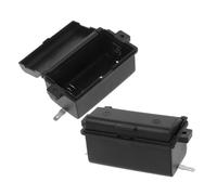 KONTONTY 2pcs Practical Gas Cooktop Battery Holder Case for Gas Hob Black Abs Material Easy Battery Replacement with Safety Standard Compliance
