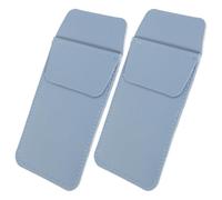 KONTONTY 2pcs Pu Leather Pen Bag for Nurses and Doctors Portable Inserting Pen Pouch with Large Storage Capacity Easy to Use for Office Or Clinical Use