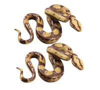 KONTONTY 2pcs Realistic PVC Snake Educational Simulated Reptile Model Lifelike Animal Figurines for Science Learning Home School and Museum Display
