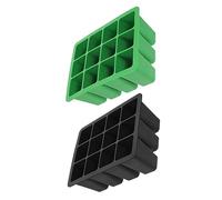 KONTONTY 2pcs Reusable Silicone Pot Nursery Tray Plant Starter Tray for Germination Propagators for Plants