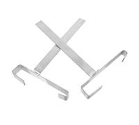 KONTONTY 2pcs Stainless Steel Beehive Frame Holder Stand Durable Beekeeping Support Tools for Efficient Storage and Easy Access to Equipment Designed for Honey Harvesting and Inspection