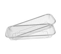 KONTONTY 2pcs Stainless Steel Chopstick Basket Dishwasher Silverware Basket Cutlery Storage Rack Kitchen Utensil Holder Drainer for Chopsticks