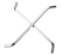 KONTONTY 2pcs Stainless Steel Kitchen Garbage Disposal Wrench with Hex Key Set for Food Waste Disposer Repair and Maintenance Tool, Sturdy Metal Kitchen Trash Disposal Accessory for Home Sink