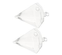 KONTONTY 2Pcs Transparent Hanging Glass Vase Hydroponic Plant Container for Indoor Gardening Decorative Flowerpot with Unique Shape Design for Home Decor