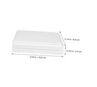 KONTONTY 2pcs Watercolor Paint Palette Box with Lid Compartment Plastic Mixing Tray for Artists and Painters Compact Durable Design for Efficient Color Management and Creative Blending