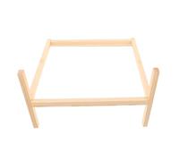 KONTONTY 2pcs Wooden Doll Dress Holder - 30 CM Wooden Miniature Doll Garment Hangers Portable Miniature Organizing Rack Dollhouse Accessories for Stuffed Animals