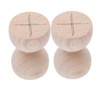 KONTONTY 2pcs Wooden Staircase Post Caps Hourglass Design Decorative Finial Column Covers for Home Decor Vintage Style Round Deck Post Tops