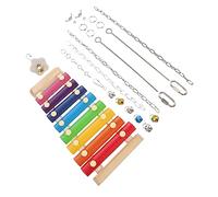 KONTONTY 2pcs Xylophone Birds Toy with Chicken Fruit Skewers Parrot Chewing Plaything for Birdcages for Serving Fresh Fruits and Veggies and Easy to