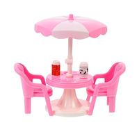 KONTONTY 2sets Mini Beach Toy Miniature Sunshade Beach Accessories for Family Mini Adornment Dolly House Decor