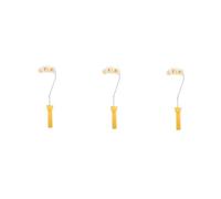 KONTONTY 3 pcs Arc Tube Brush Paint Roller for Firefighting Durable Lint Painting Brush for Smooth Coverage and Finish for Pipes and Home Use
