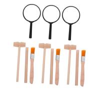 KONTONTY 3 Sets Digging Tools Excavation Kit with Hammer Brush for DIY Digging Fun Educational Archaeology for Young Explorers for Learning Historical Exploration