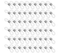 KONTONTY 300pcs Silicone Eyeglass Chain Ends Connectors Nonslip Glasses Strap Retainers with Grip for Eyewear Chains Secure Fit for Sunglasses and Eye Glasses